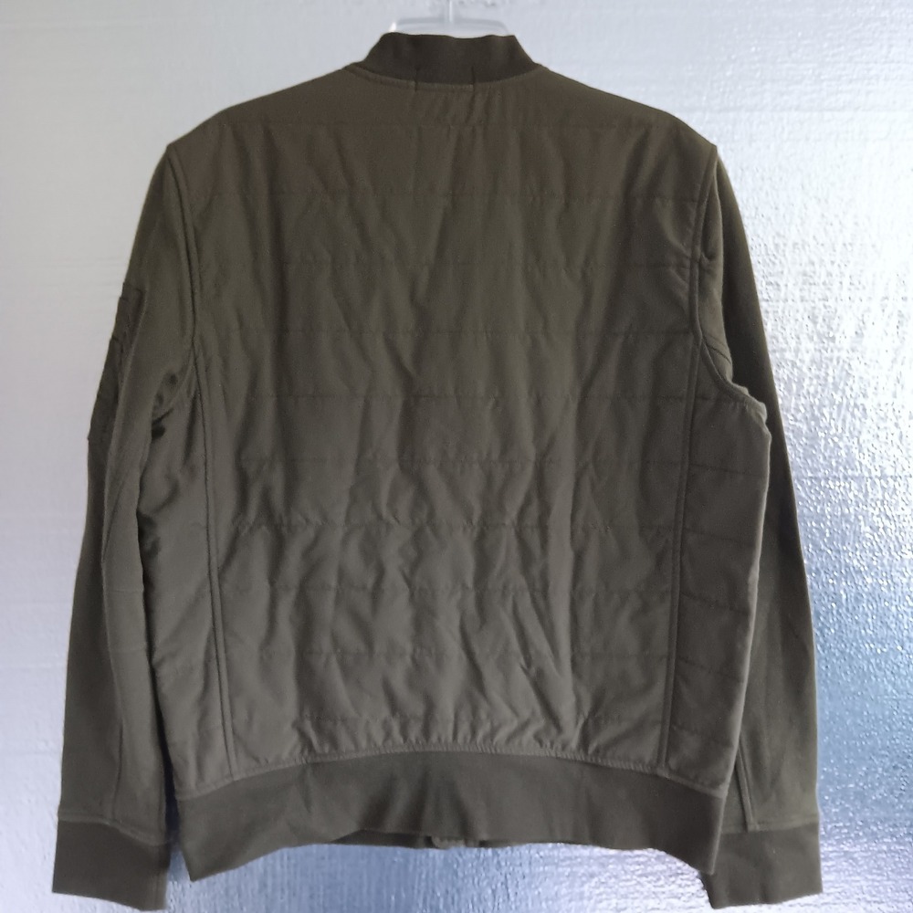 Polo Ralph Lauren Bomber Jacket Mens M Olive Excellent Quilted Hybrid Zip Up - Picture 5 of 10